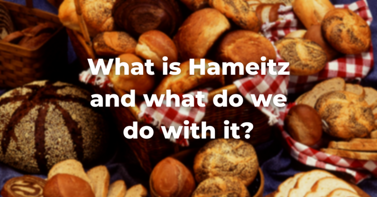 blurry image of lots of bread with the words What is hameitz and what do we do with it?