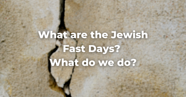 What are the Jewish Fast Days? What do we do?