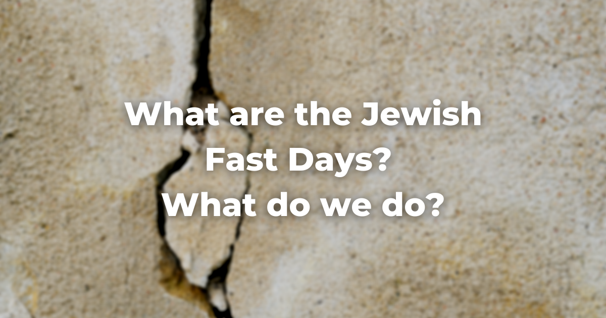 What are the Jewish Fast Days? What do we do? The Digital Home for