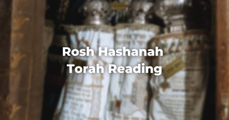 Rosh Hashanah Torah Reading