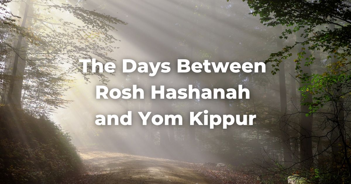 The Days Between Rosh Hashanah and Yom Kippur