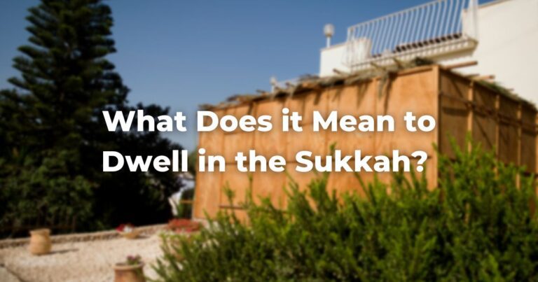 What Does it Mean to Dwell in the Sukkah?