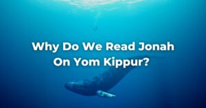 Why Do We Read Jonah On Yom Kippur?