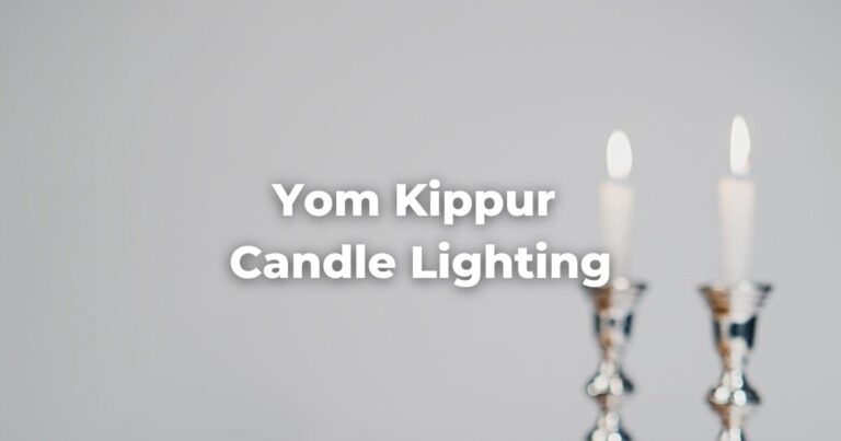 Yom Kippur Candle Lighting