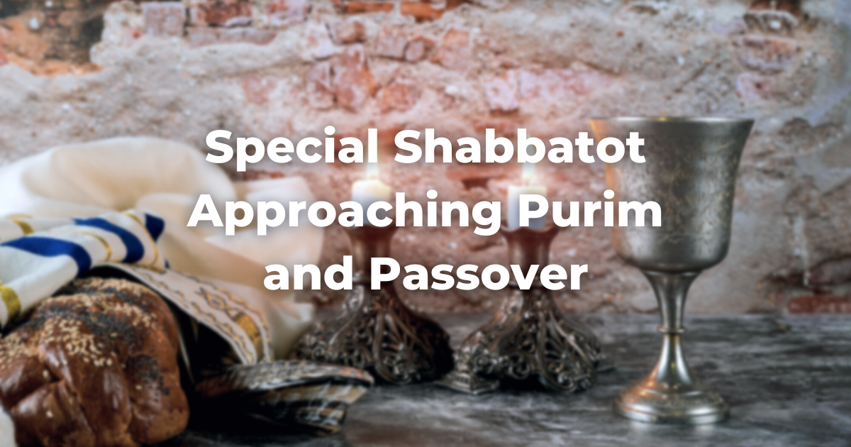 Special Shabbats leading up to Purim and Passover