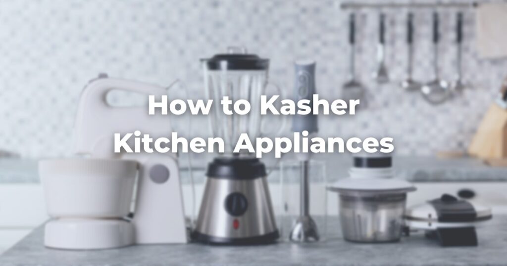 How to Kasher Kitchen Appliances The Digital Home for Conservative