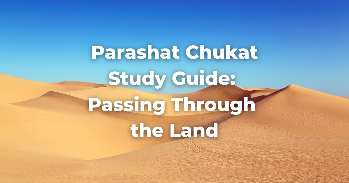 Parashat Chukat Studay Guide: Passing Through the Land
