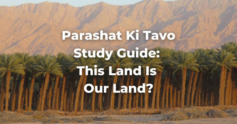 Parashat Ki Tavo Study Guide: This Land Is Our Land?