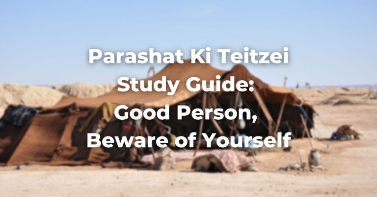 Parashat Ki Teitzei Study Guide: Good Person, Beware of Yourself