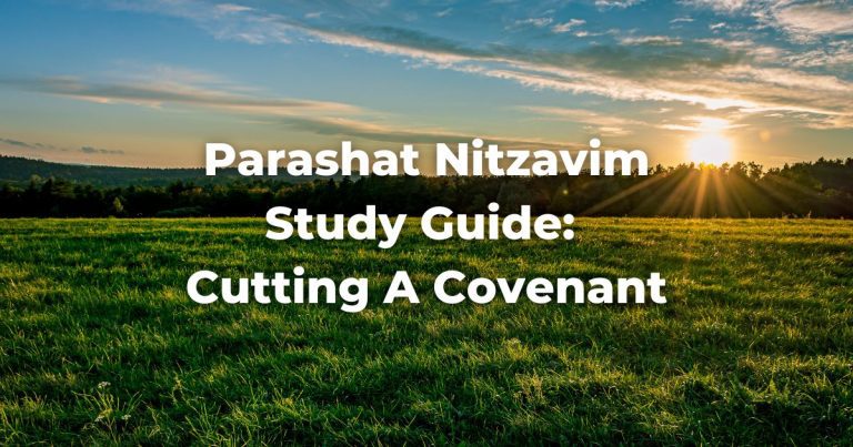 Parashat Nitzavim Study Guide: Cutting A Covenant