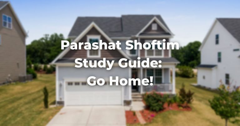 Parashat Shoftim Study Guide: Go Home!