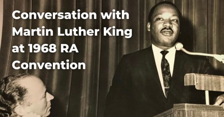 Conversation with Martin Luther King at 1968 RA Convention