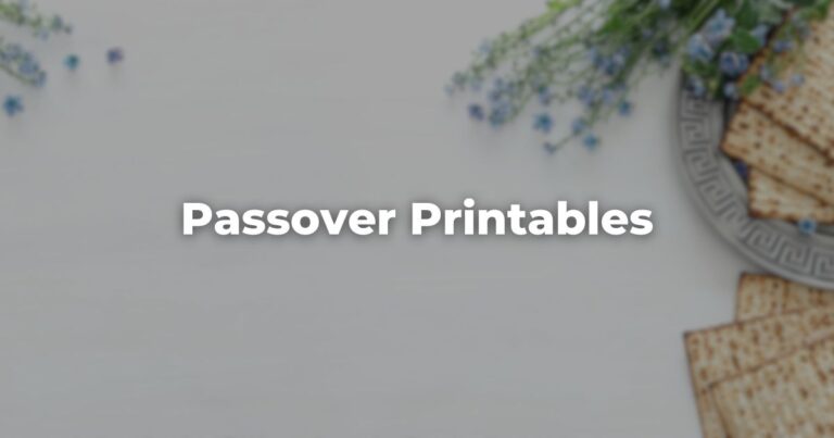 Passover Printables