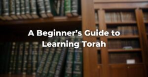 A Beginner’s Guide to Learning Torah